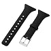 Produktbild Altsommer Band für SUUNTO M1 / M2 / M4 / M5 Uhr Druck Silikon Sport Ersatz Uhrenarmbänder Schnalle Bracelet Armband Ersatzarmband Armbanduhr fürDamenHerren Viel Farben (Schwarz)