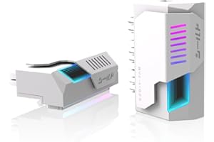 ‎EZDIY-FAB EZDIY-FAB Shield 24-Pin 90-Grad Adapter mit Infinity Mirror ARGB-Beleuchtung, ATX 24-Pin Stromanschluss, 5V 3-Pin ARGB Sync-90 Grad-Weiß-1 Stück