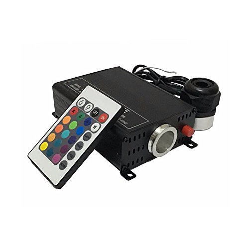 110V 16W RGBW LED Fiber Optic Star Ceiling Light Kit 360 pcs 3M(0.75+1.0+1.5)+Crystal