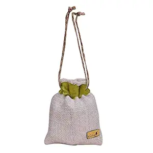 AllExtreme Eco Fragrance Car Perfume Jute Bag Natural Odor Eliminator Premium Car Hanging Air Freshener (2 x 21g Cakes, 1 Pouch)