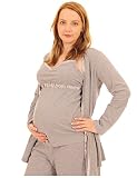Pink Pixie Maternity Nursing Pyjamas 3 Piece Set Easy Feed With Dressing Gown