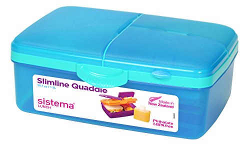 Sistema Slimline Quaddie Lunchbox, blau