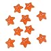 Produktbild Sharplace 10x Anti-Rutsch Sticker für Badewanne, Dusche und Bad, Orange Seestern Form und selbstklebend. Antirutsch Aufkleber statt Badewanneneinlage oder Antirutschmatte