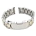 Produktbild Time4Deals® 18 20 22 24mm Uhrenarmband -Bügel-Edelstahl-Faltschließe Speed Master Handgelenk (Silber Gold, 24MM)