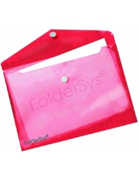 Durchsichtige Tasche Horizontal, transparent rot (10Stück)