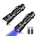 Price comparison product image LED Tactical Flashlights UV Torch Sets, Morpilot Tactical Torch & Blacklight Torch - 5 Light Modes 400LM Zoomable Pocket Flashlight with Strobe SOS 395NM Ultraviolet Black Light