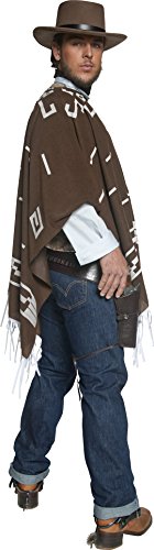 Smiffys Adult men's Authentic Western Wandering Gunman Costume, Poncho, Vest, Faux Shirt and Neckscarf, Western, Serious Fun, Size L, 34291 reviews Smiffys Adult men's Authentic Western Wandering Gunman Costume, Poncho, Vest, Faux Shirt and Neckscarf, Western, Serious Fun, Size L, 34291
