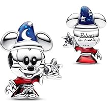 Ciondolo Charm Topolino Doppio In Argento Sterling S925 - Per Braccialetti E Collane - Foto 3