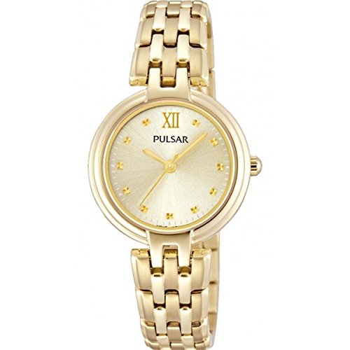 Preisvergleich Produktbild Pulsar Watches Ladies' Gold Tone Classic Dress Watch With Gold Dial