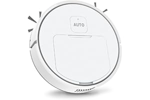 SEPTPENTA Barredora de Suelos Inteligente, Filtrado de Alta Eficacia Desempolvado y Fregado, Admite Un Tiempo de Limpieza Prolongado, Barredora de Suelos Automática de Bajo Nivel Sonoro(Blanco)