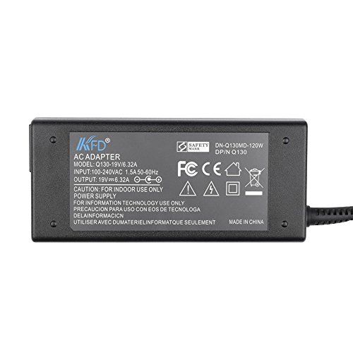 KFD 120W Netzteil Ladegerät für Asus N53 N53S N53SV N55 N55S N55SF N43 N45 N46 N550 N56 15,6″ N71 N75 N75S N75SF Asus Rog GL551 GL551JW CX62 GL62 GS60 ROG Strix GL753VD/VE 17,3″ Gaming Notebook Stealth MS-16GA MS-16GC MS-1757 GL552VW GL752VW G55VW G55 G55V G50 G50V G51 G51J G51VX G53 G71 G71G G71GX G72GX G1S M70 MSI GE60 GE62 GE70 GE72 GP60 GP62 GP70 GP72 Toshiba Medion Acer – 19V 6,32A - 2