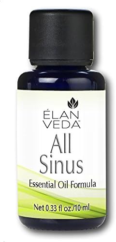 Natural Sinus Relief by ELANVEDA | Pure Essential Oil Blend For Sinusitis, Congestion, Cold, Allergy - 0.34 fl oz