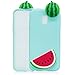 Produktbild Samsung Galaxy J3 2017 Hülle Silikon, LuckyW 3D Carton Handyhülle für Samsung Galaxy J3 (2017) SM-J330F (European Version) Soft Silikon Tasche Transparent Clear Klar Durchsichtig Ultra Slim Thin Dünne Schutzhülle Weiche Flexibel Kratzfeste Scratch-Resistant Stoßfest Shockproof Etui Bumper Case - Wassermelone