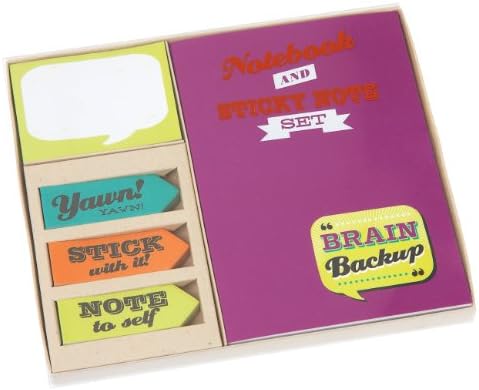 Back Chat Notebook and Sticky Note Set