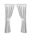 Baby Elegance Star Ted Curtains and Tabs (White)