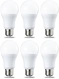 AmazonBasics Ampoule LED E27 A60 avec culot à vis, 10W (équivalent ampoule incandescente 75W), blanc froid - Lot de 6