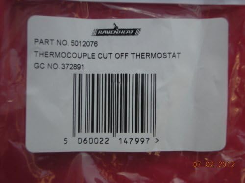 Ravenheat RSF 820/20 820/20T Thermocouple & Hi Limit Thermostat 5012076