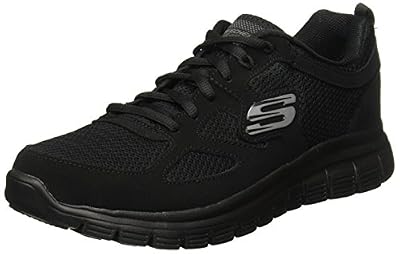 Skechers Burns, Sneakers Basses Homme, Noir (Black 52635-Bbk), 41 EU