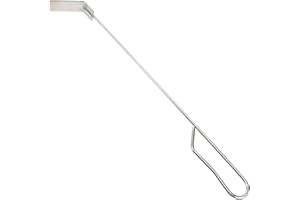 DOITOOL 46cm Stainless Steel Charcoal Ash Rake BBQ Ash Tool Rake Poker for Kamado Joe Charcoal Smoker Wood Burning Stove (Silver) Barbecue & Outdoor Dining