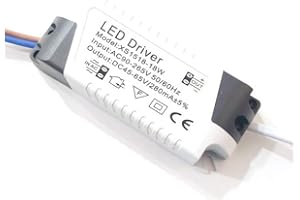YHLOUBB Transformadores de iluminación de la fuente de alimentación del controlador LED 1PCS,15-18W