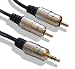 Produktbild Cable Mountain Kabel 3,5 mm Klinke Stecker auf 2 Cinch-Stecker, vergoldet, 5 m)