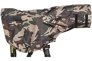 ROLANPRO Regenschutz Regenmantel für Teleobjektiv Regenschutz Objektiv Regenmantel Army Green Camo Guns Kleidung S