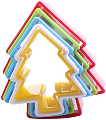 DYSS Kitchen Craft Colourful Cake Sugar craft Cookie Cutter Mold Set (Tree)