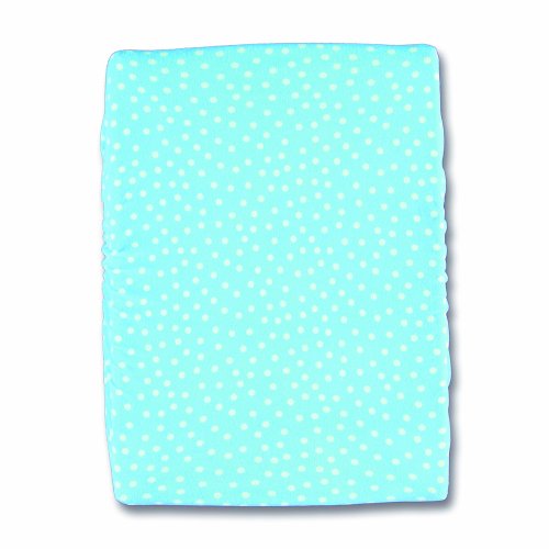 Baby Boum 'Youmi Scuba' Super Soft CottonRich Fitted Changing Mat Cover (Spotty Turquoise)