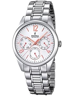 Festina Damen-Armbanduhr Analog Quarz Edelstahl F16869/1