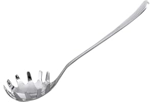 Kylewo Cucchiaio per Spaghetti, Cucchiaio per Pasta in Acciaio Inossidabile 304 Server per Spaghetti Mestolo per Pasta, Cucchiaio per Pasta con Finitura Superficiale Premium in Un Aspetto Satinato