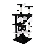 Escalador multifuncional von2 casetas (51 x 25 x 25 cm ; 25 x 25 x 20 cm), 3 plataformas (con canto 30 cm de diámetro; sin canto 29 cm de diámetro), 2 pelotas de juego y 1 escalerilla