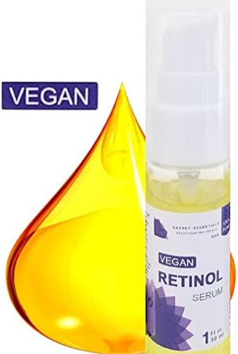 Vegan Retinol Serum - 2.5% Retinol Serum with Aloe and Honeysuckle | 100% Natural & Organic | Intense Hydration and Moisture