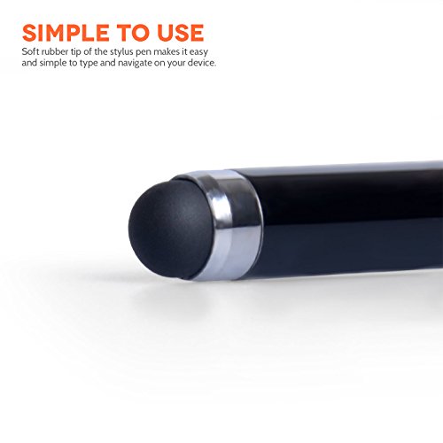 Yousave Accessories TM 2 x Samsung Galaxy Tab 10.1 Schwarz Griffel Stift Für Touch Screen – Zwilling Zubehör Paket - 3