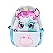 Produktbild fringoo® Kleinkinder Rucksack, süß, Isoliert, Kindergartenrucksack, Tagesrucksack, Reiserucksack mit Reißverschlusstasche Unicorn Star - Backpack 30 x 22 x 9 cm