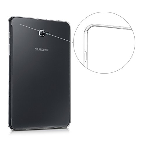 kwmobile Hülle für Samsung Galaxy Tab A 10.1 (2016) T580N / T585N – Case Handy Schutzhülle TPU Silikon für Tablet – Backcover Cover klar Transparent - 9