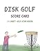 Produktbild Disc Golf Score Card, 100 Sheets Golf Score Keeper: Golf Notebook, Golf Scorebook, Golf Scorecard Book