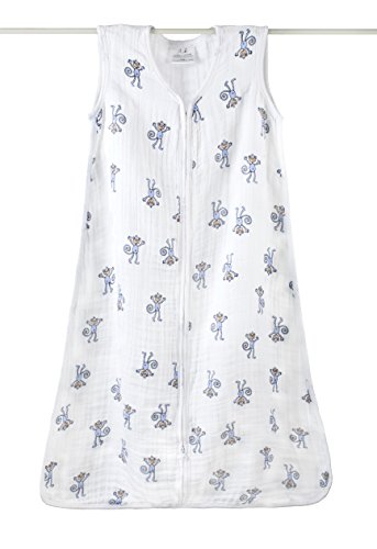 aden + anais Muslin Sleeping Bag, Jungle Jam (Monkey, 12-18 Months)