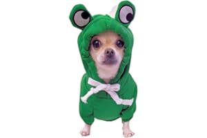 HellDoler Felpe con Cappuccio per Cani Cappotto Invernale per Cani Costume per Gatti Giacca Calda per Animali Domestici Cappottino per il Freddo per Gatti Cani di Taglia Piccola Media (L)