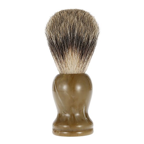 Anself Professional Pure Badger Hair Shaving Brush Barber Salon Resin Handle Shaving Razor Brush Men Facial Beard Cleaning Appliance Shave Tool