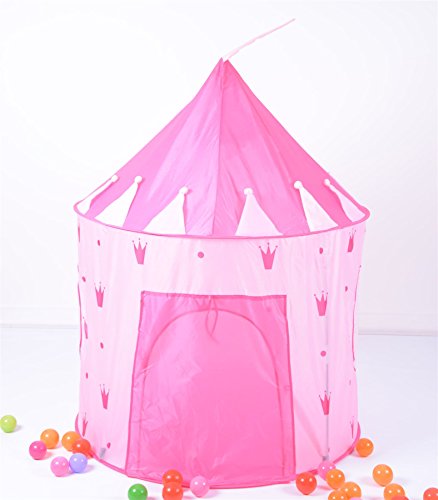 Vinsani Pink Crown Design Childrens Castle Pop-up Playhouse Tent Roll Up Door Play Tent reviews Vinsani Pink Crown Design Childrens Castle Pop-up Playhouse Tent Roll Up Door Play Tent