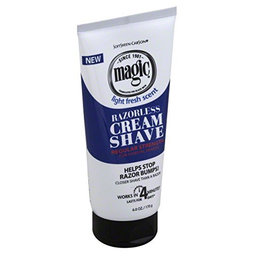 Razorless Cream Shave Regular 6oz Light Fresh Scent (Pack of 3)