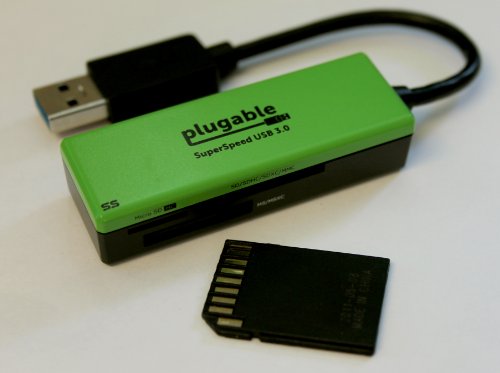 Plugable SuperSpeed USB 3.0 Flash-Speicher Kartenleser für Windows, Mac, Linux, und bestimmte Android Systeme – Unterstützt SD, SDHC, SDXC, Micro SD / T-Flash, MS, MS Pro Duo, MMC und mehr - 6