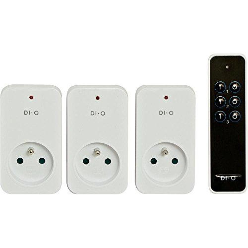 DiO Connected Home 3 prises télécommandées ON/OFF 2300W + télécommande 3 canaux DI-O First (Cha DiO Connected Home 3 prises télécommandées ON/OFF 2300W + télécommande 3 canaux DI-O First (Cha