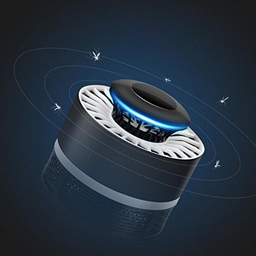 Preisvergleich Produktbild Towinle Elektrische Insektenvernichter USB Moskito Killer Lampe UV Mückenschutz Insektenfalle durch Reine physikalische Mückenbekämpfung für 60m² Schwarz