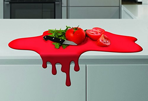 Schneidebrett Blutstropfen Küchen Gadget rot 37x27cm - 3