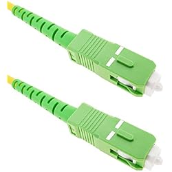 BeMatik - Cable de Fibra óptica SC/APC a SC/APC monomodo simplex 9/125 de 10 m