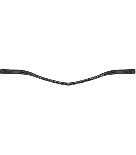 WALDHAUSEN X-Line Stirnband/Diadem, Größe PON, Weiß – Mit Steinen, Für Reitsport & Freizeit