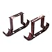 Produktbild 2stk 1" oder 1 1/8"Od. Dualhaken Gardinenstange Halter Vorhang Träger dunkelrot de
