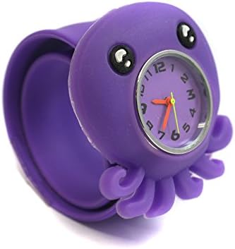 Octopus Sealife PopWatch Slapwatch Learn To Tell The Time Fun Friendly Character Kids Easy Fit Silicone Quartz Watch