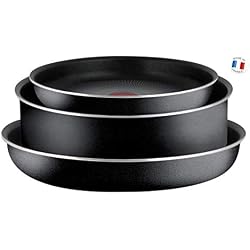 Tefal L2007802 Ingenio Essential Set De 3 Pièces Noir Tous Feux Sauf Induction
